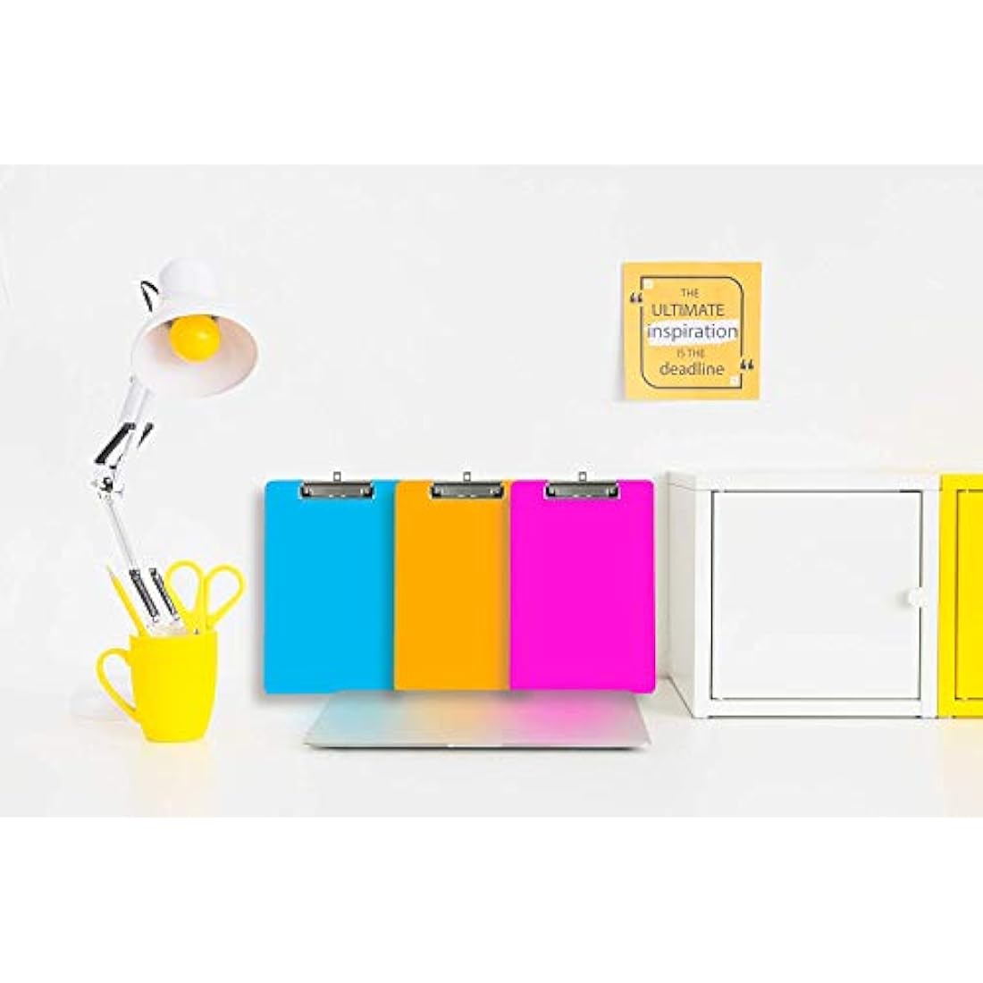 Jolof Store A4 Plastic Clipboards – 6 Pack Multi-Coloured Heavy Duty Set