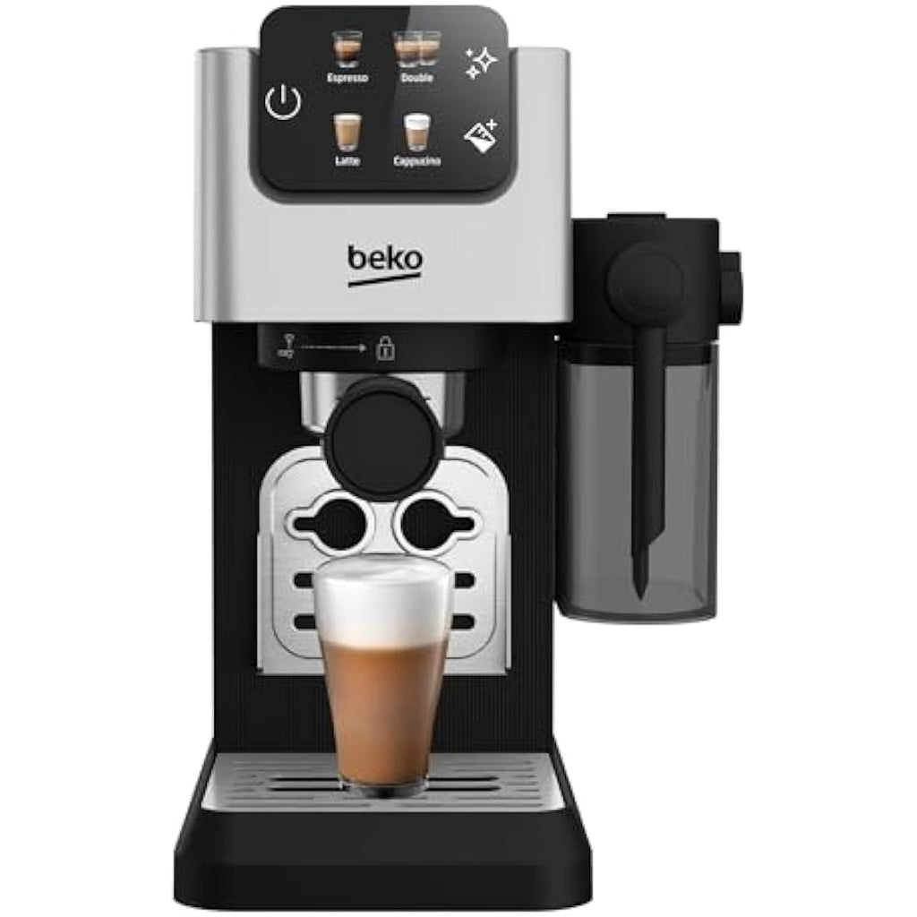 Beko CaffeExperto CEP5304X Espresso Machine | 15 Bar & Milk Jug - Silver