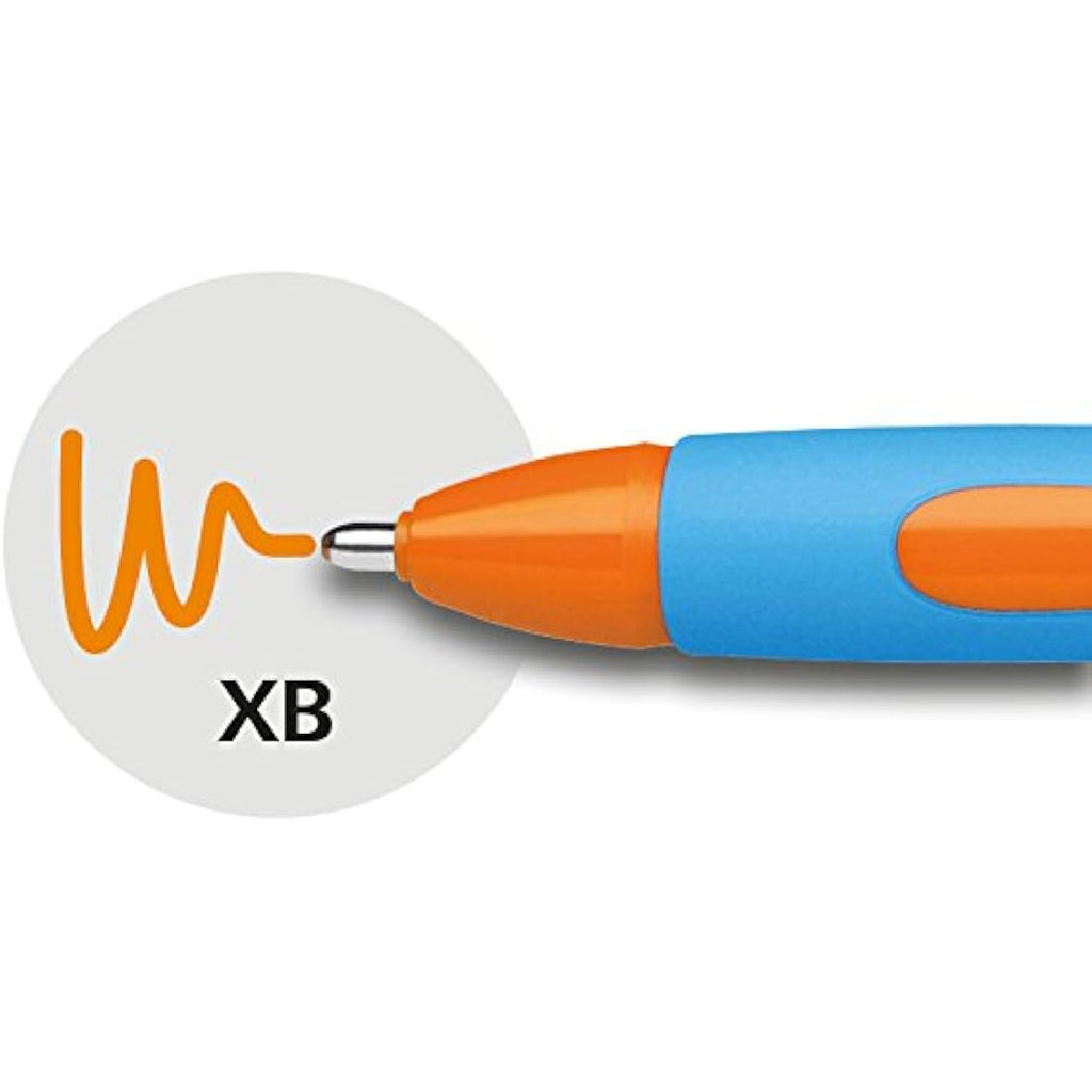 Schneider Slider Memo XB Ballpoint Pen - Orange Ink, Pack of 10