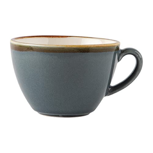Olympia Kiln Ocean Cappuccino Cups - 340ml Reactive Glaze (Pack of 6)