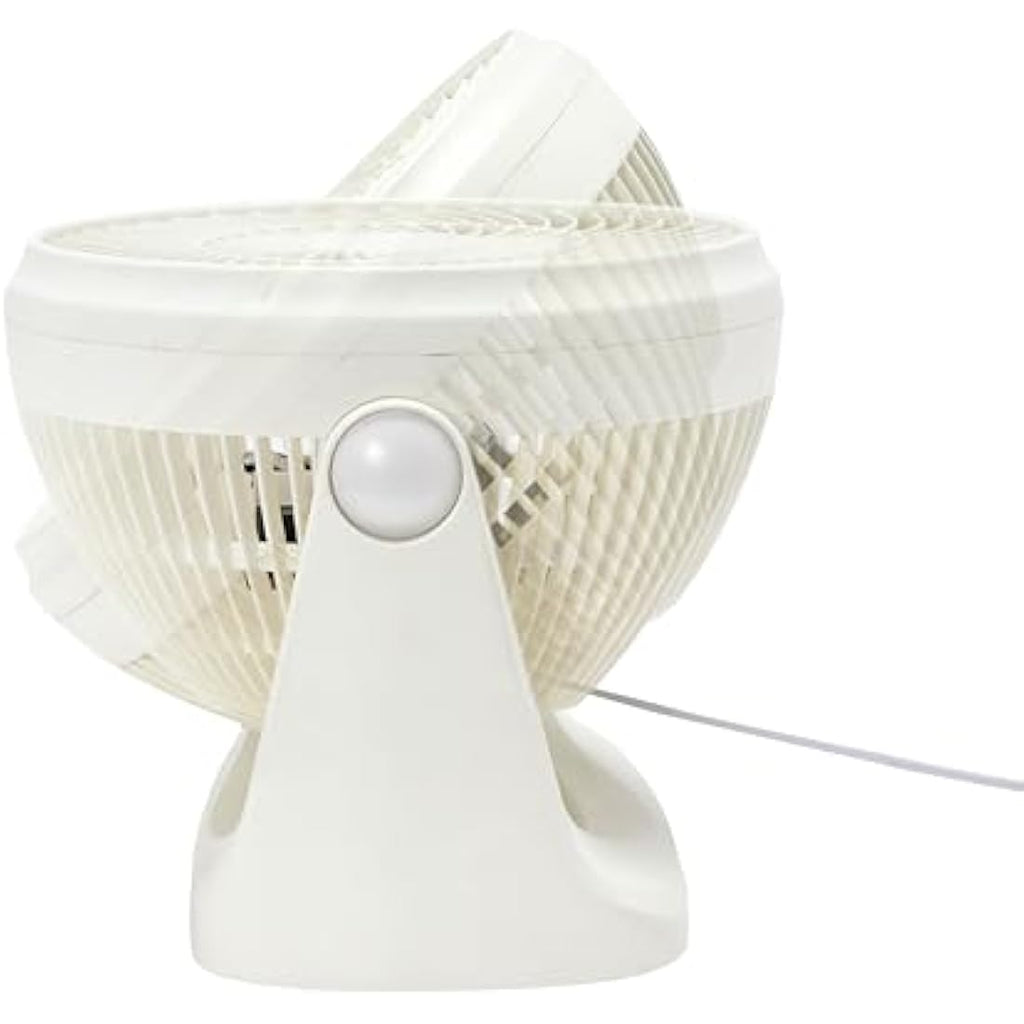 7-Inch Portable Desk Fan | 3-Speed Quiet Cooling – White
