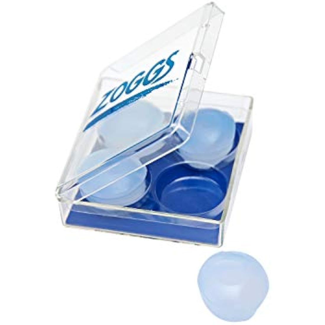 Zoggs Silicone Reusable Swimming Ear Plugs – Hypoallergenic, 4 Pack