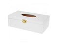 Wooden World - White Handmade Tissue Box for Decoupage & Home Decor