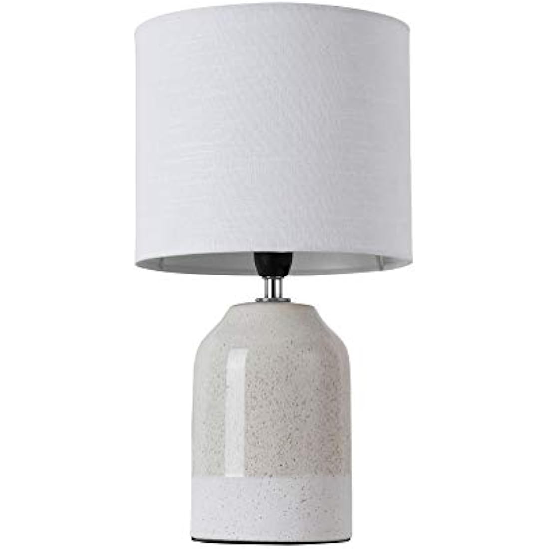 Pauleen Sandy Glow Ceramic Table Lamp | Beige & White E14 Luminaire