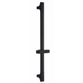 Hoopever Matte Black Shower Riser Rail | 26" Stainless Steel Slide Bar