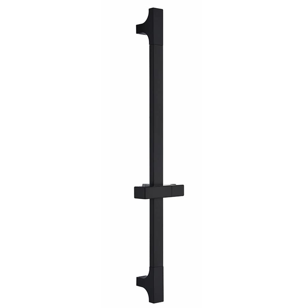 Hoopever Matte Black Shower Riser Rail | 26" Stainless Steel Slide Bar