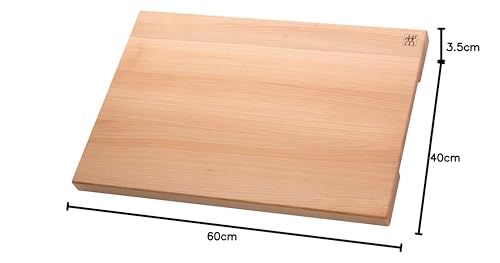 ZWILLING Solid Beechwood Chopping Board – Large 60x40cm Cutting Board