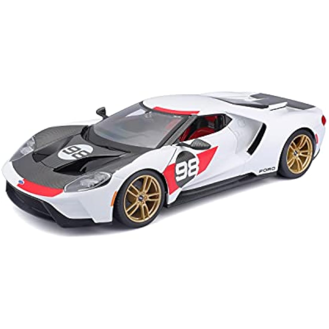 Maisto 1:18 Ford GT 2021 Heritage Edition Diecast Model Car – White