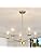 Gold Chandelier – 5-Light Modern Pendant Ceiling Light