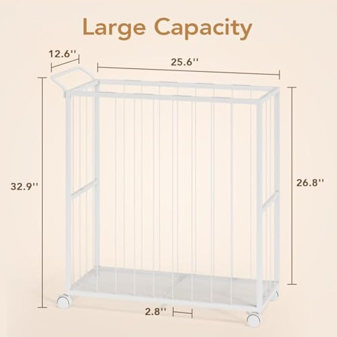 BBLIKE Stuffed Animal Zoo Storage - Large Metal Toy Organizer with Wheels