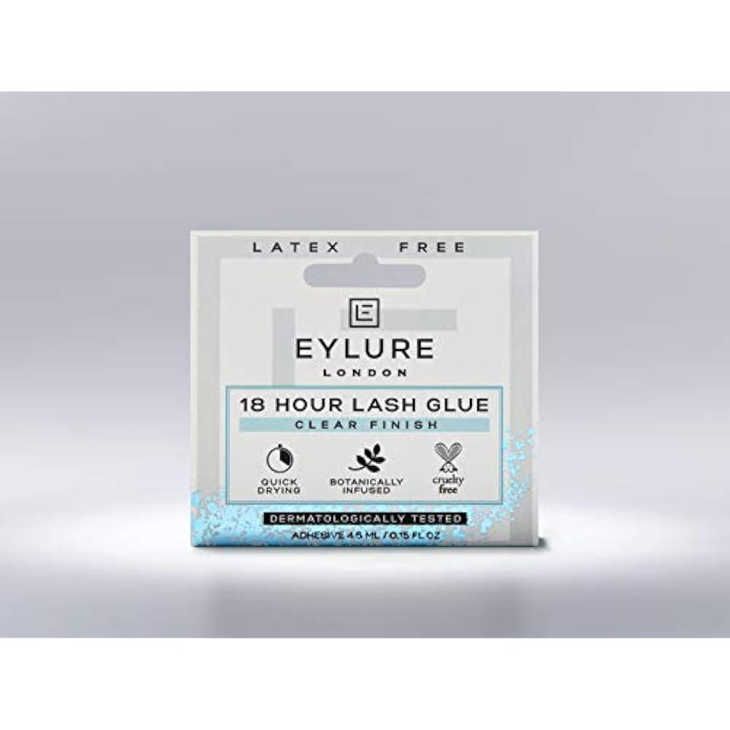 Eylure 18 Hour Lash Glue – Clear Latex-Free Eyelash Adhesive, 4.5ml
