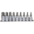 Teng 1/2-inch Metric Hex Bit Socket Set – 9 Piece Chrome Vanadium Rail