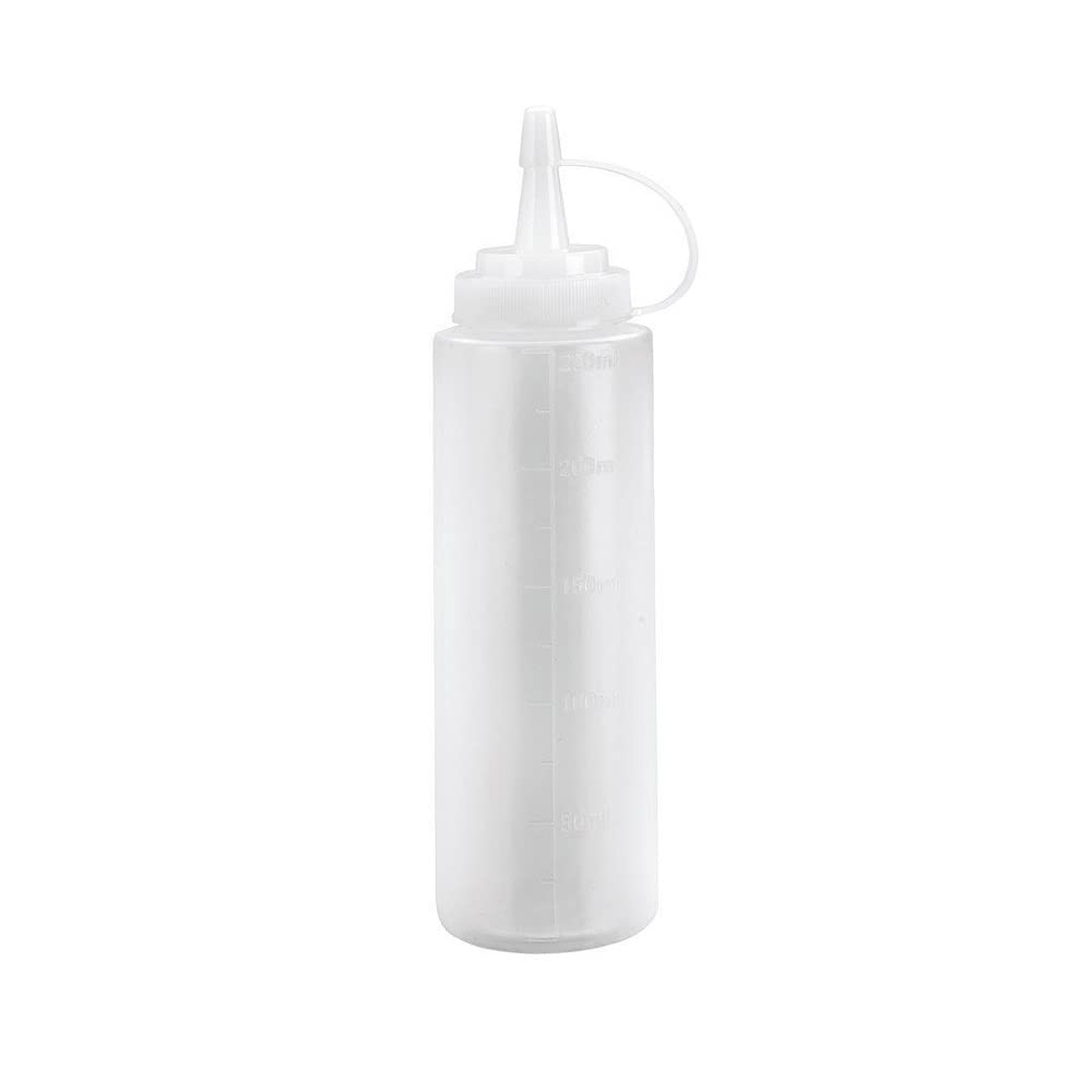 Ibili Plastic Squeeze Bottle 125ml | White Sauce & Dressing Dispenser