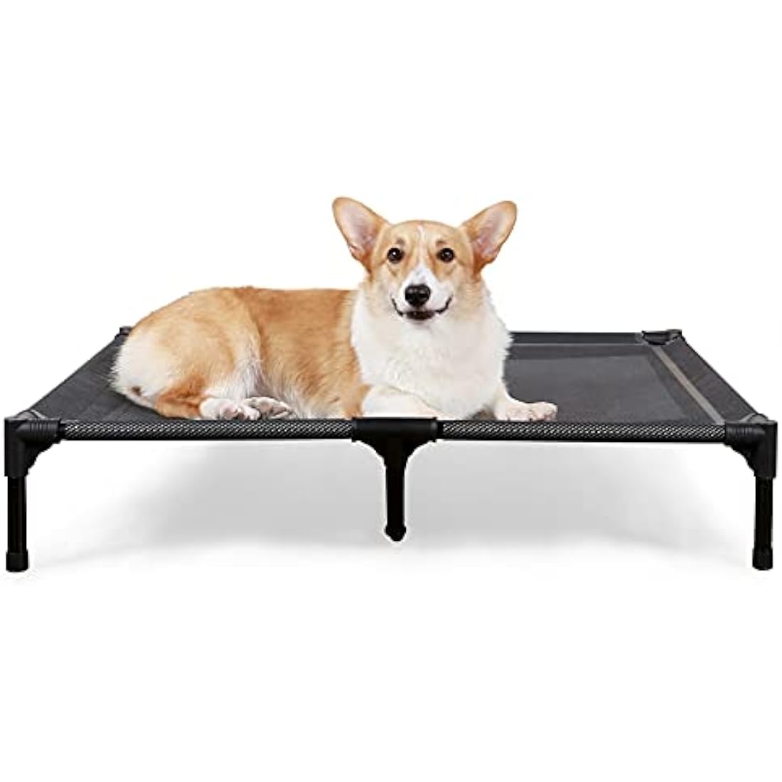 ANWA Elevated Dog Bed – Large Raised Outdoor Pet Cot with Teslin Mesh