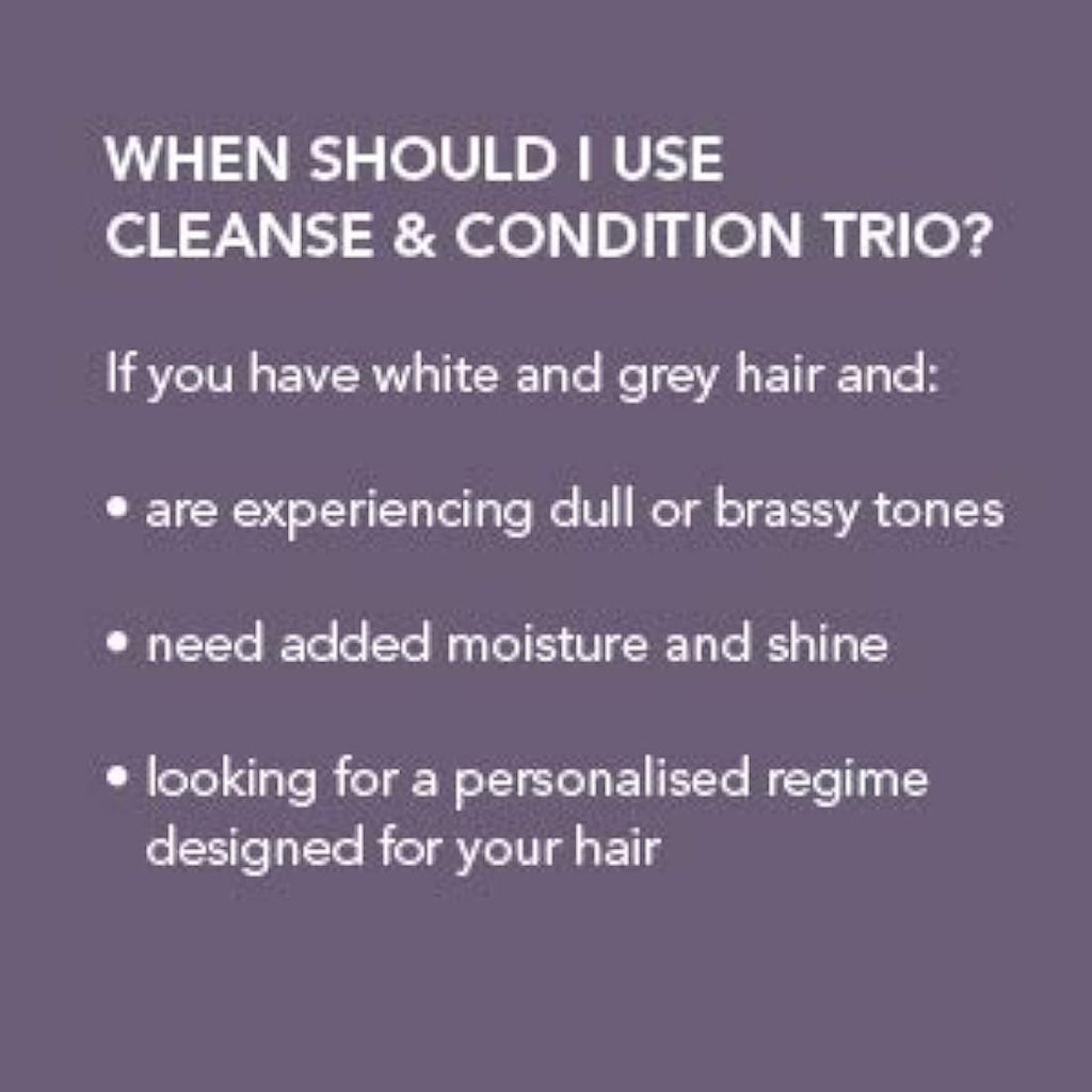 White Hot Cleanse & Condition Trio | Brightening Purple Shampoo & Conditioner