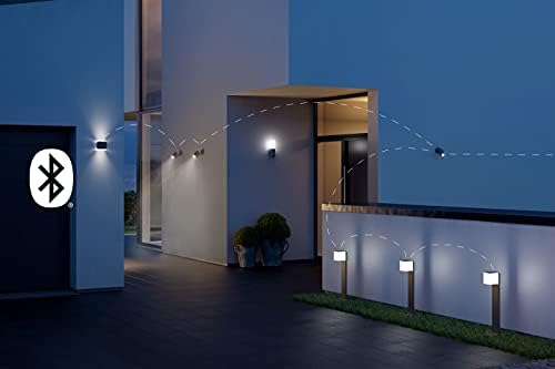 Steinel L 840 SC Silver LED Outdoor Wall Light | Bluetooth Motion Sensor