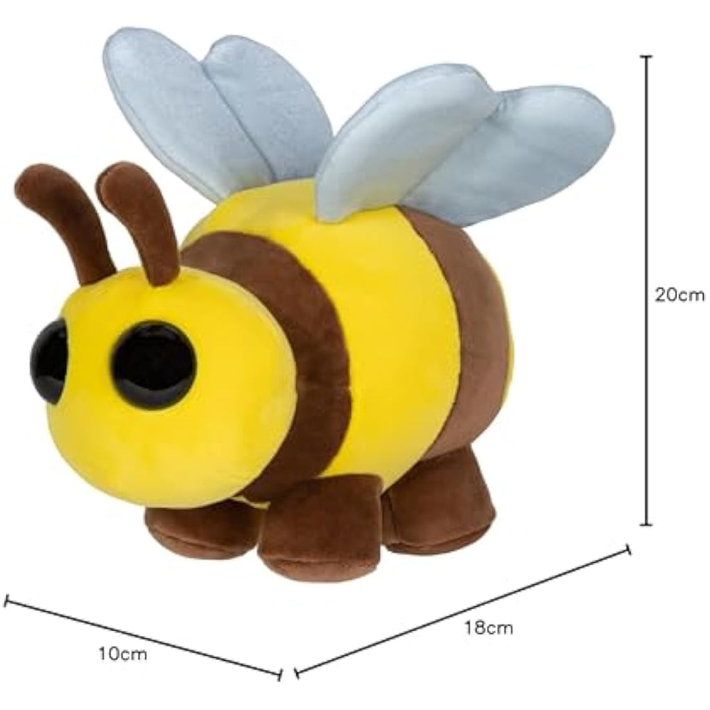 Adopt Me! Bee Collector Plush – 8-Inch Soft Toy with Virtual Item Code
