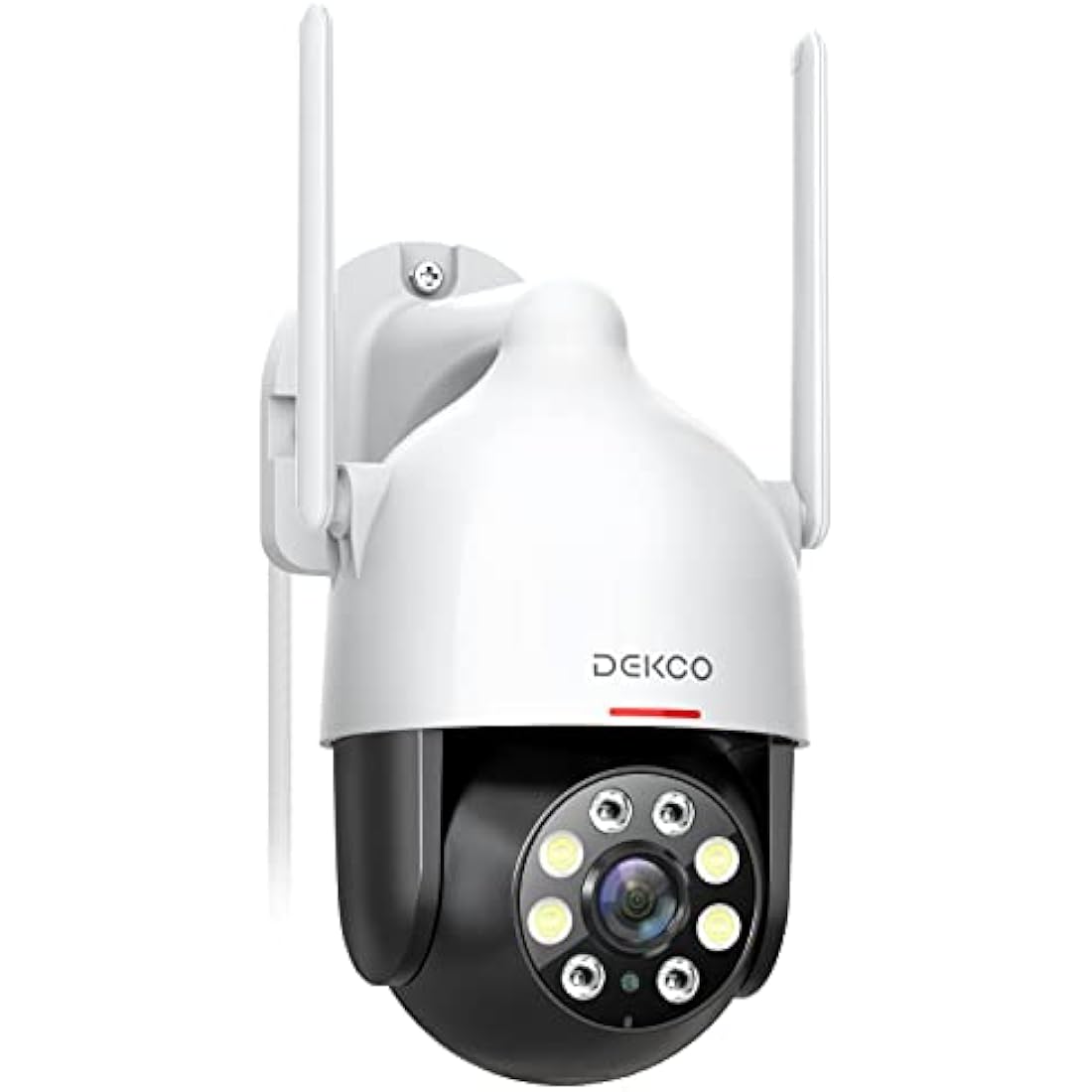 DEKCO 2K Outdoor Security Camera – 350° Pan/Tilt Motion Tracking