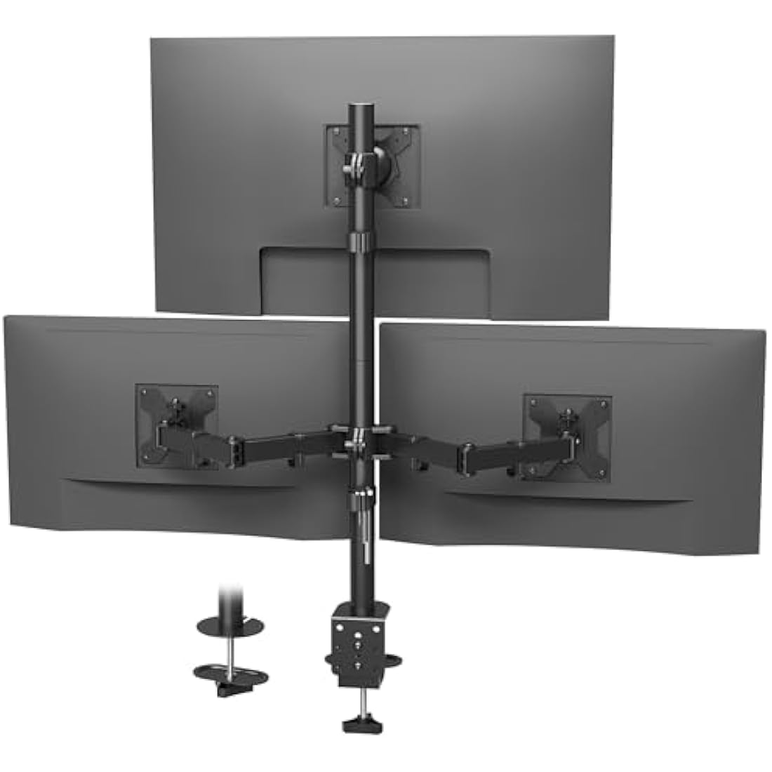 Bontec Triple Monitor Halterung – 3 Monitore, 13-32 Zoll, VESA 75/100