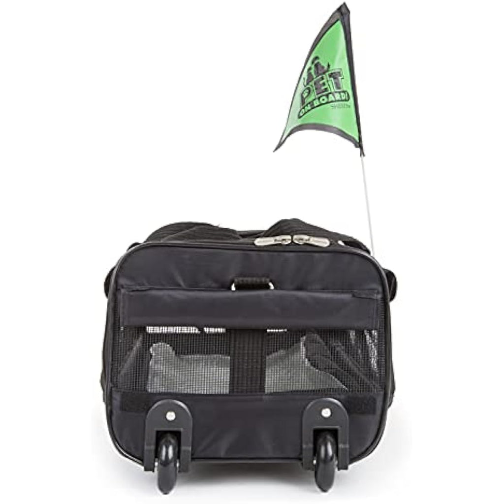Sherpa Ultimate Wheeled Pet Carrier – Large Black Travel Bag