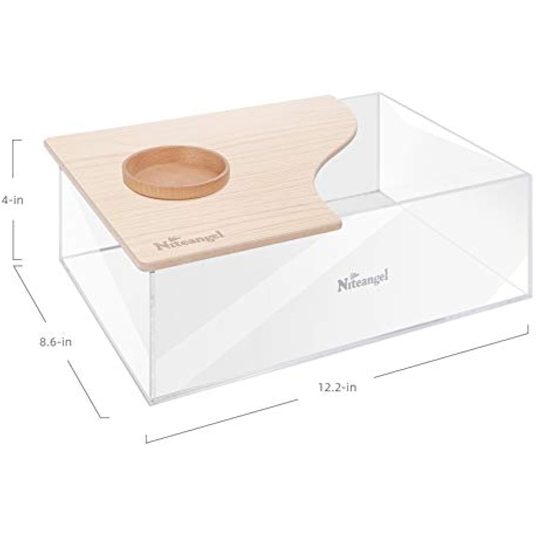 Niteangel Hamster Sand Bath Box – Acrylic Small Animal Digging Container
