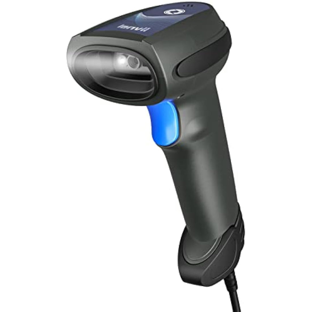 LENVII Handheld 2D QR Barcode Scanner | USB Wired Reader for POS