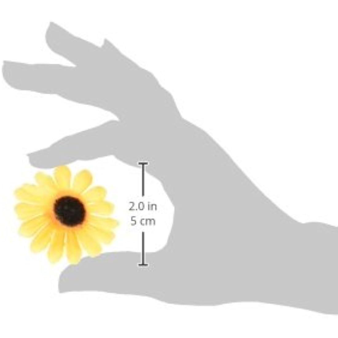 Jolof Store 100pcs Artificial Gerbera Daisy Flower Heads for DIY Crafts