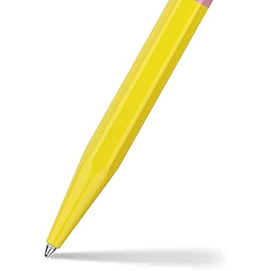 Caran d'Ache 849 Paul Smith Ballpoint Pen – Chartreuse/Rose Aluminium