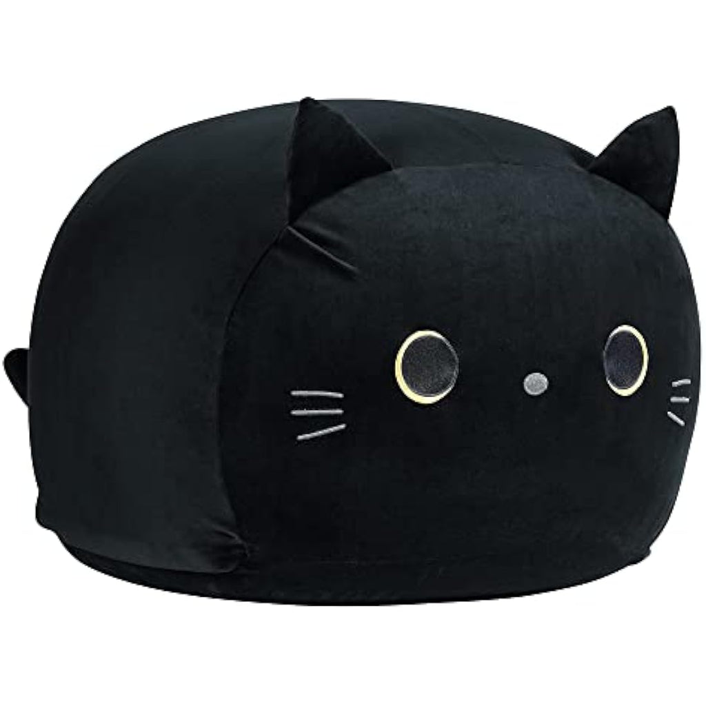 Jolof Store Black Cat Stuffed Animal Storage Bean Bag Chair Cover for Kids