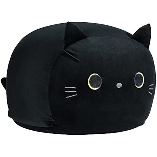 Jolof Store Black Cat Stuffed Animal Storage Bean Bag Chair Cover for Kids