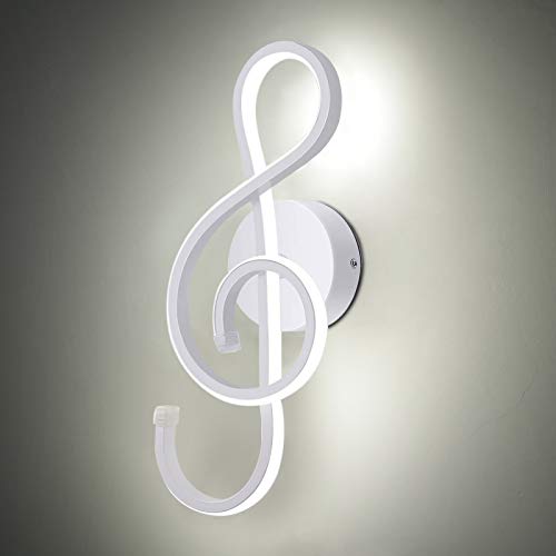 KAWELL Musical Symbol LED Wall Light – 22W Minimalist Aluminum Sconce