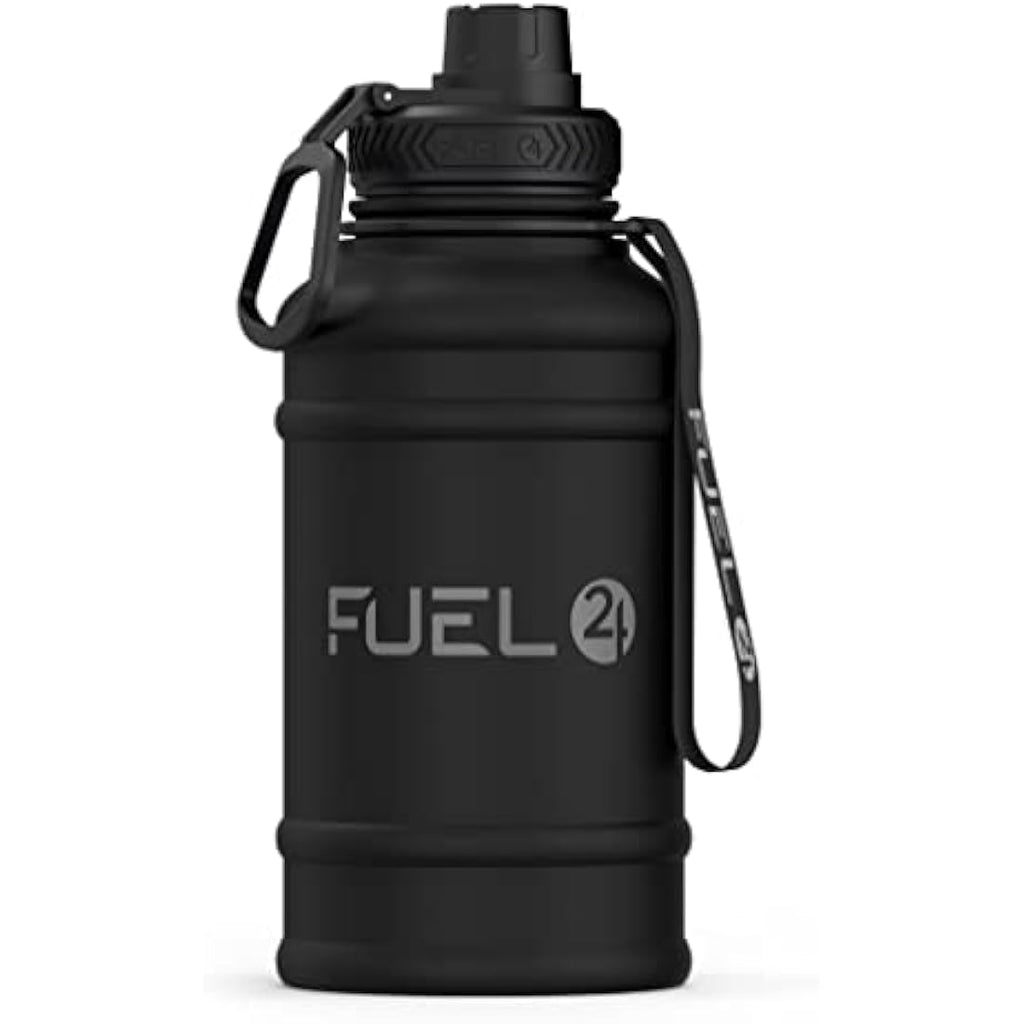 Fuel24 Stainless Steel Water Bottle – 1.3L Leakproof Gym Jug