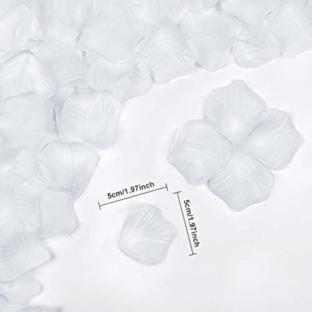 2000pcs Artificial White Rose Petals for Wedding Decor