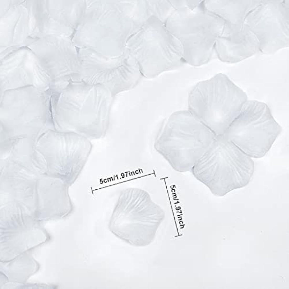 2000pcs Artificial White Rose Petals for Wedding Decor