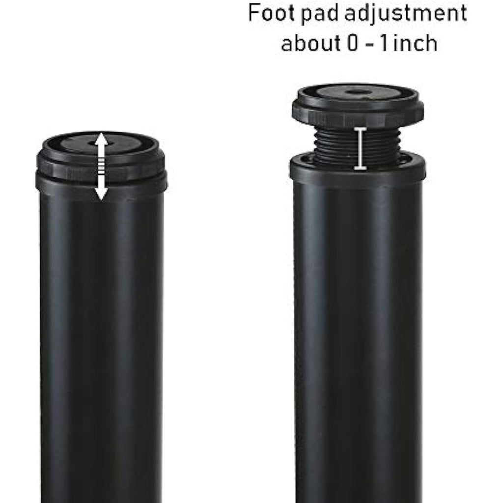 QLLY 27.5" Adjustable Metal Desk Legs | Heavy Duty Furniture Legs, 4 Pack