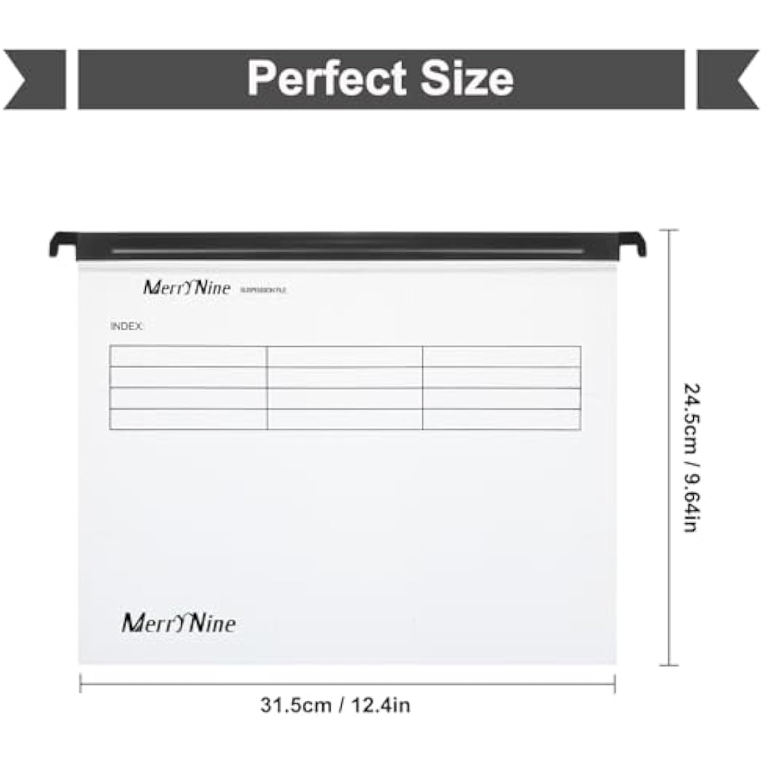 A4 Suspension Files – 15 Pack Polypropylene Hanging Folders
