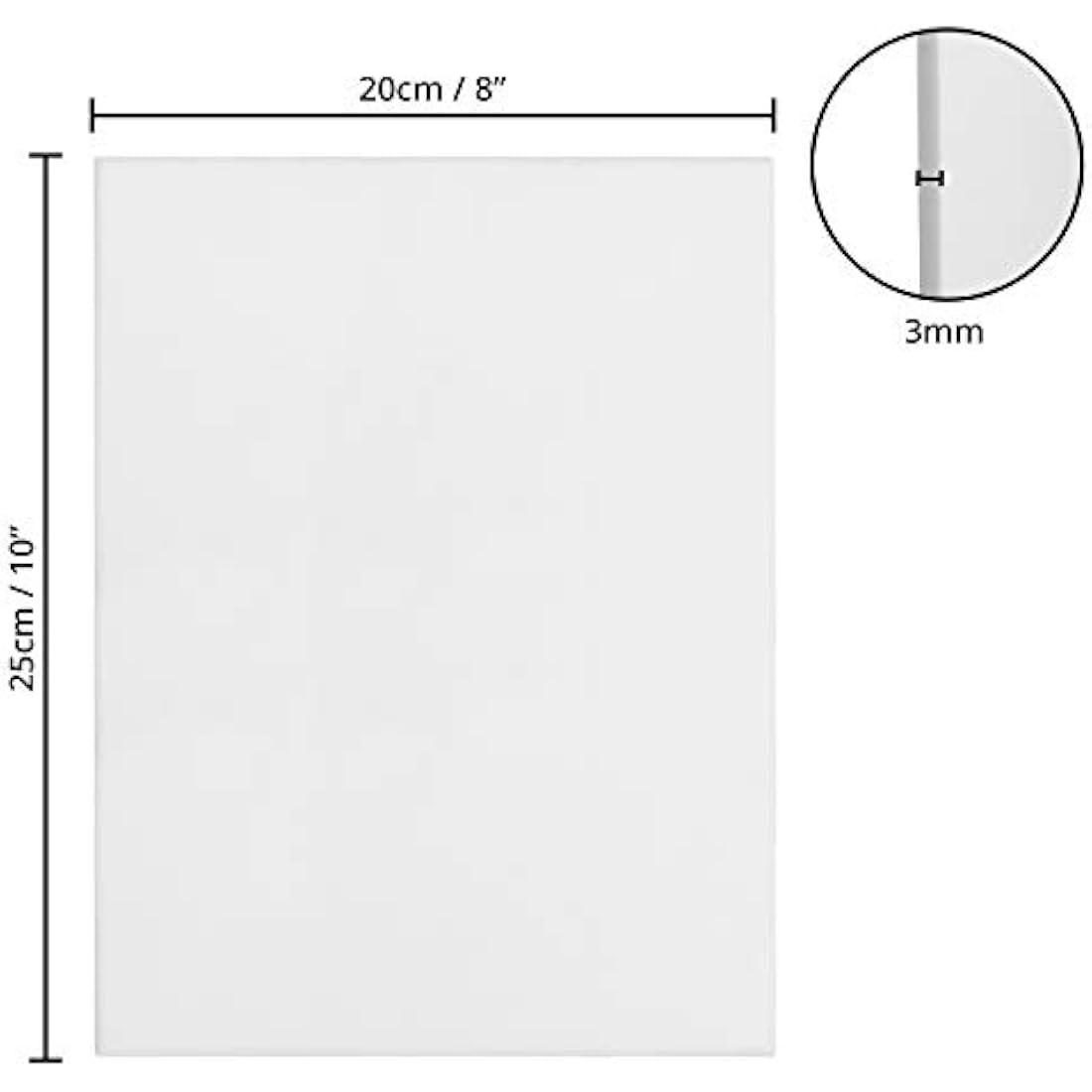 Kurtzy 24 Pack Cotton Canvas Boards – 8x10 Inch Pre-Stretched Panels