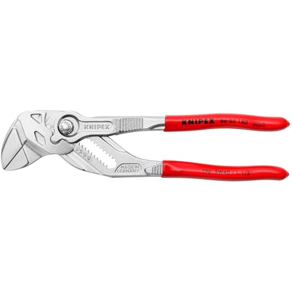 Knipex Pliers Wrench | 180mm Chrome-Plated Adjustable Hand Tool