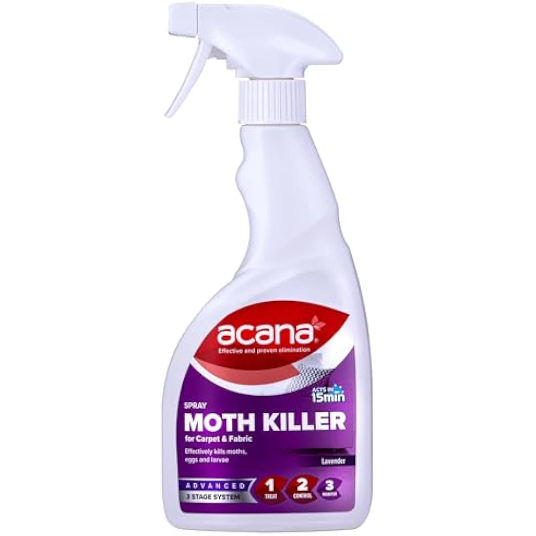 Acana Moth Killer Spray – Lavender Carpet & Fabric Freshener – 500ml
