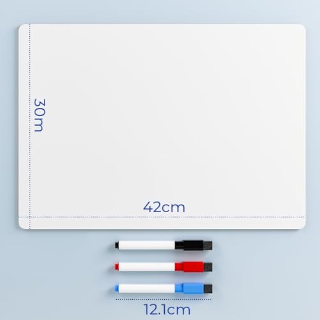 Nicpro A3 Dry Erase Whiteboard – Double Sided Lapboard with 3 Pens