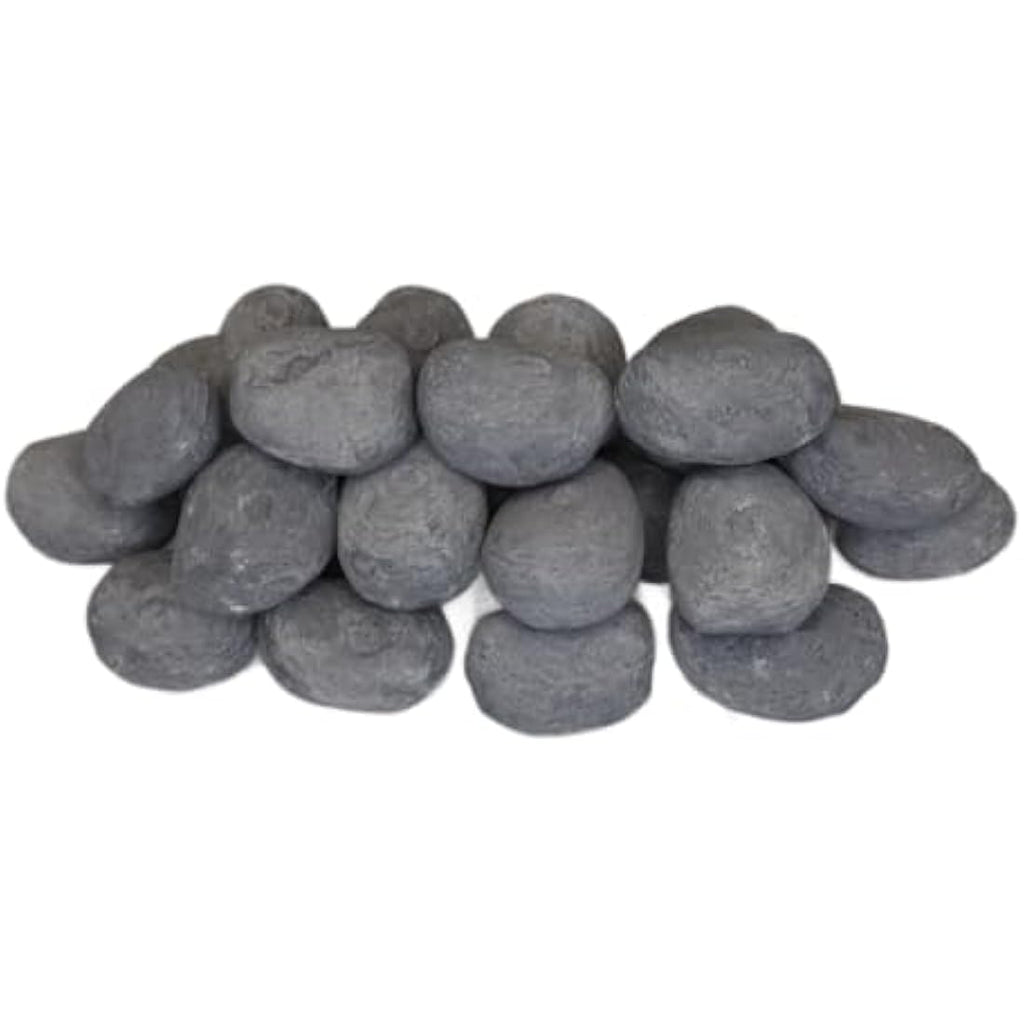 The Stove Wizard 20 Ceramic Coal Pebbles for Gas & Electric Fires