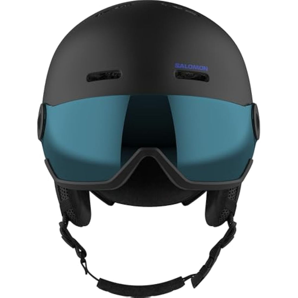 Salomon Orka Kids Visor Ski & Snowboard Helmet - Black Junior