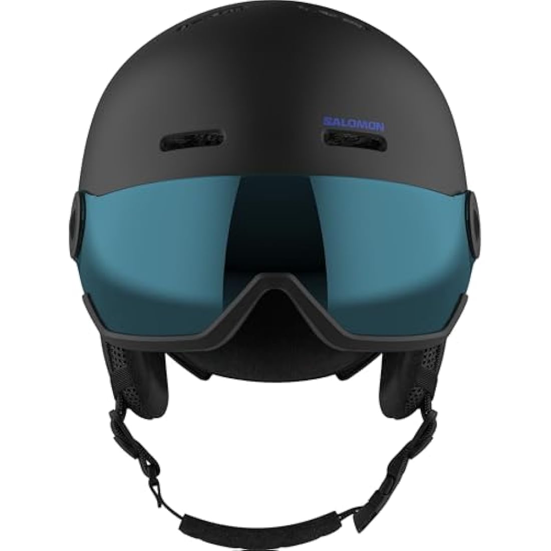 Salomon Orka Kids Visor Ski & Snowboard Helmet - Black Junior
