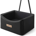 PAWBOSE Dog Car Seat | Waterproof Leather Booster Bed for Dogs up to 35lbs