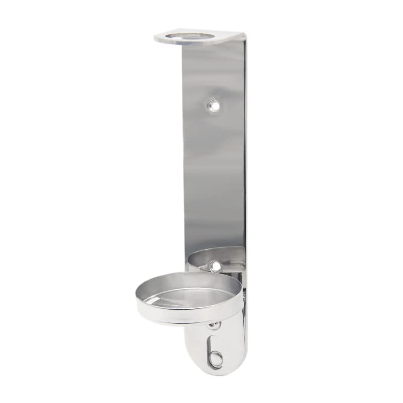 Wall Mounted Chrome Soap Dispenser Bracket for 380ml Bottles