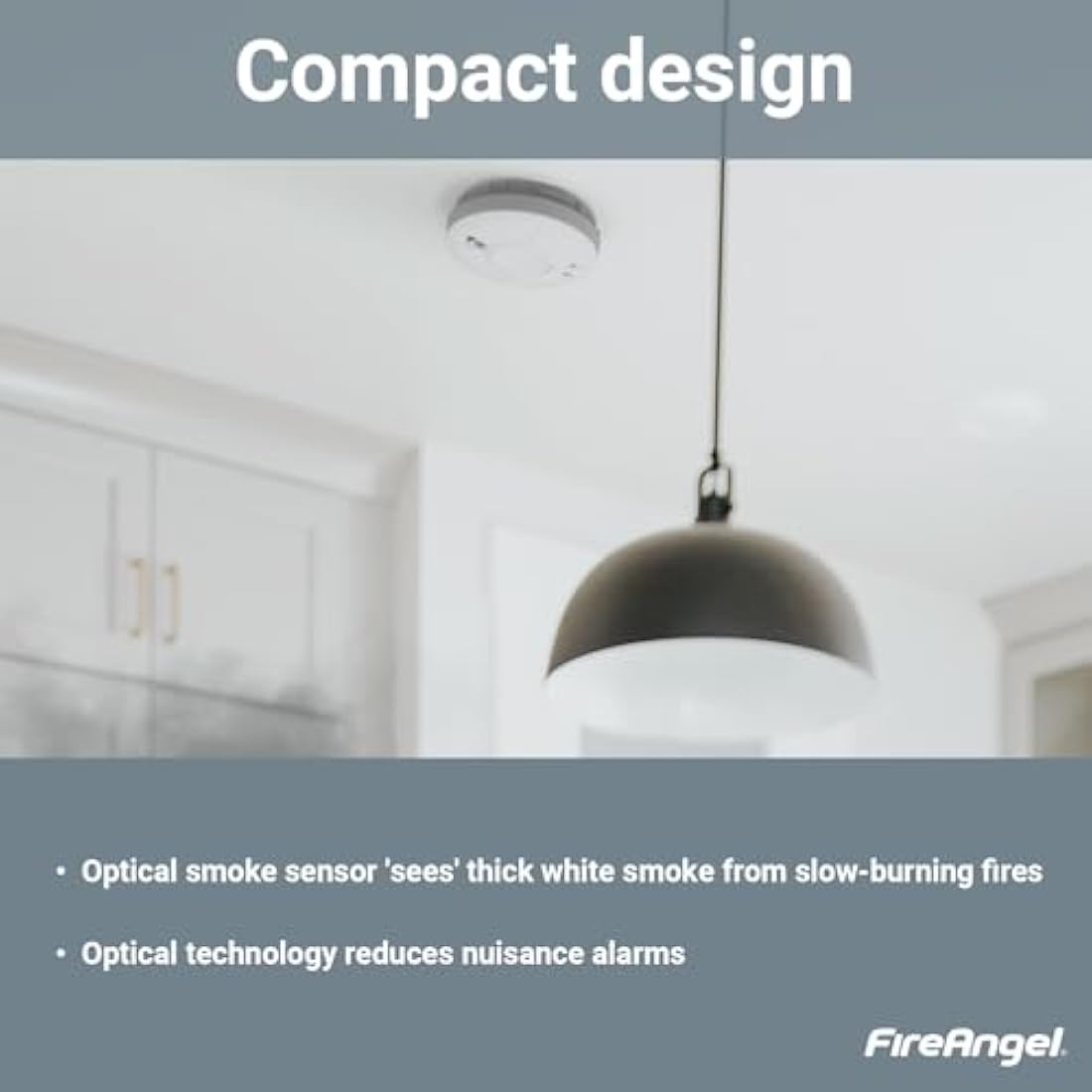 FireAngel SW1-R Mains Powered Optical Smoke Alarm with Battery Backup