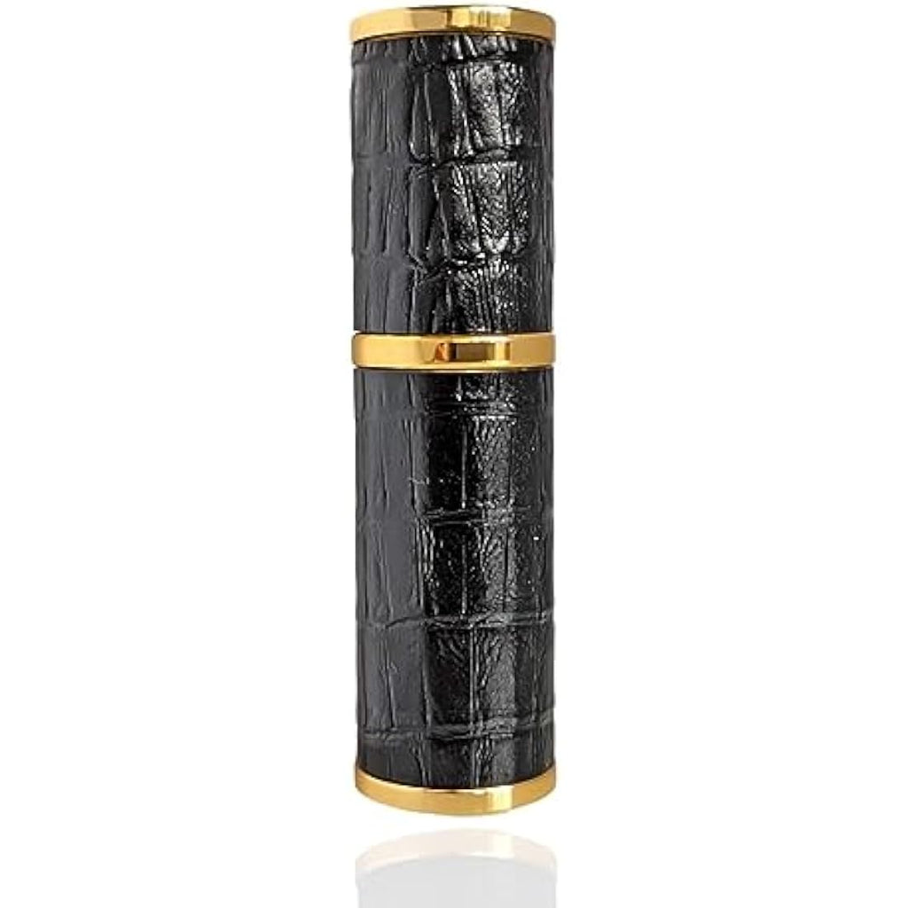 Refillable Perfume Atomizer – Black Faux Croc 10ml
