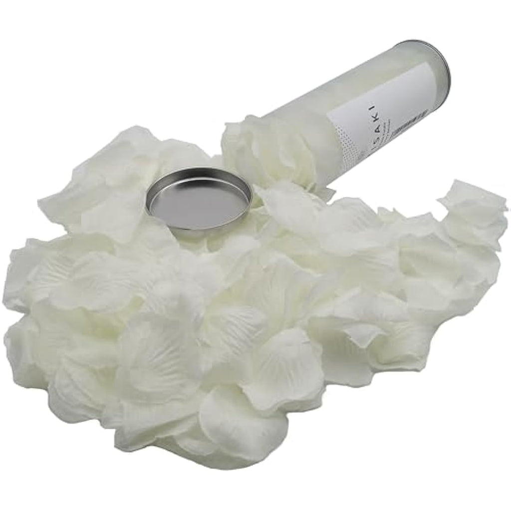 WAKISAKI Ivory White Artificial Rose Petals – 1000 Hand-Separated Pieces