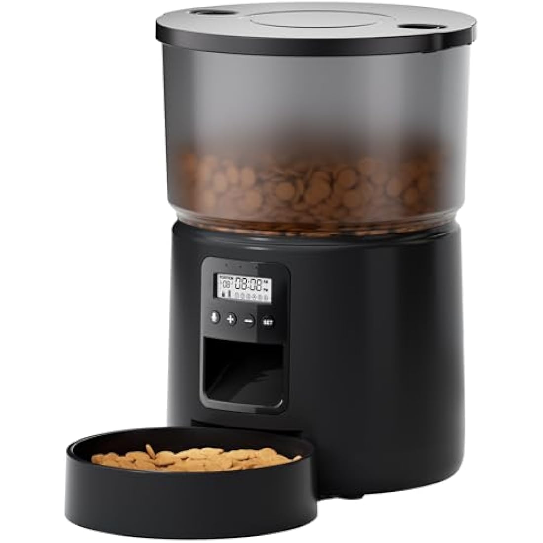 BEMOONY Automatic Cat Feeder - 3L Timed Pet Food Dispenser with Voice