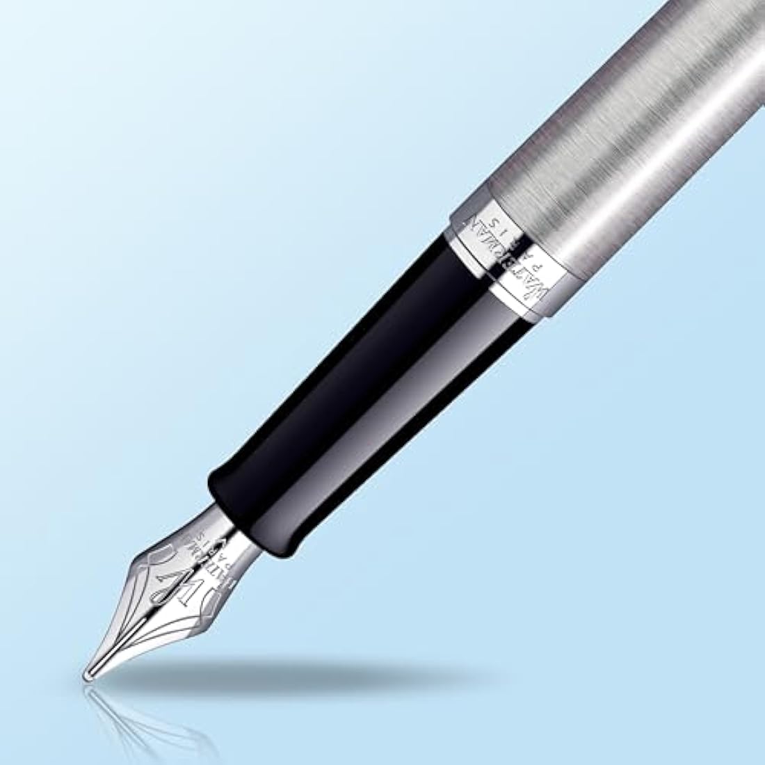 Waterman Hémisphère Fountain Pen | Stainless Steel & Chrome | Fine Nib